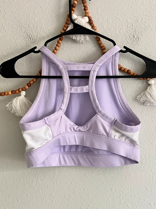 JoyLab shimmery purple sports bra 2