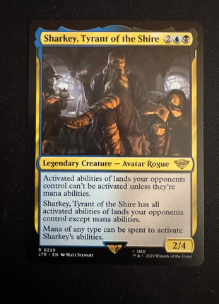 Sharkey, Tyrant of the Shire Mtg Sharkey, Tiranno Della Contea Lord Of The Rings Magic ENG, marque: Magic: The Gathering, état: Très bon état, 1,00 €, 1,75 € Protection acheteurs incluse