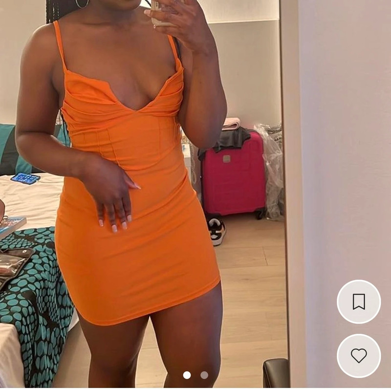 PLT shape Orange Dress