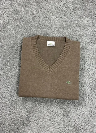 Pull coton maille Lacoste vintage ras le cou, taille L, Lacoste Vintage Cotton Knit Crewneck Sweater, marque: Lacoste, état: Très bon état, taille: L, 27,90 €, 30,00 € Protection acheteurs incluse