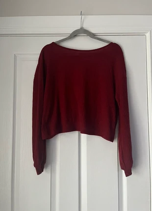 SHEIN crop backed red jumper, brand: Shein, condition: New without tags, size: M / UK 12-14, £2.00, £2.80 includes Buyer Protection