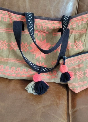 Sac + pochette tissés , brand: Mango, condition: Very good, €5.00, €5.95 includes Buyer Protection