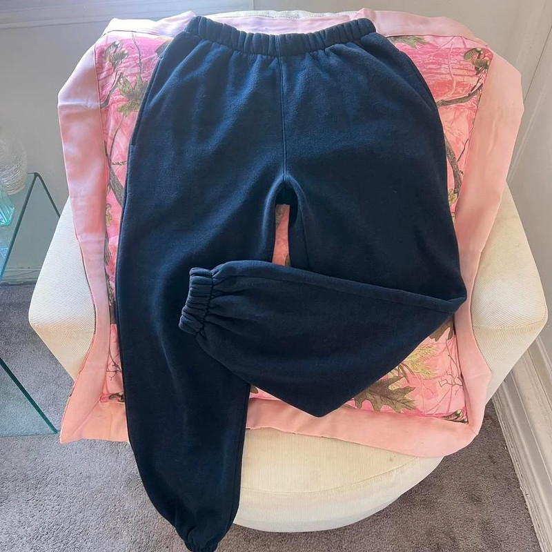 brandy melville rosa sweatpants navy blue 3