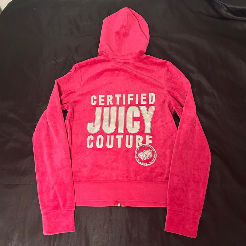 Pink juicy couture vintage zip up jacket authentic 1