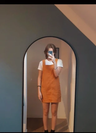 dress orange, merk: Bershka, staat: Heel goed, maat: S / 36 / 8, € 8,00, € 9,10 inclusief Kopersbescherming