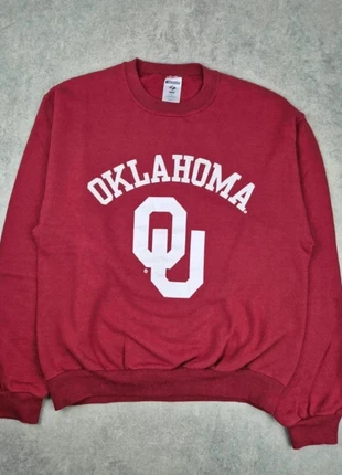 Sweat universitaire Oklahoma rouge homme col rond - Taille S, marke: Jerzees, zustand: Gut, größe: S, 5,00 €, 5,95 € inklusive Vinted-Käuferschutz