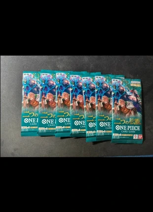 8 bustine one piece OP08 jap, marke: Bandai Namco, zustand: Neu, mit Etikett, 16,00 €, 17,50 € inklusive Vinted-Käuferschutz