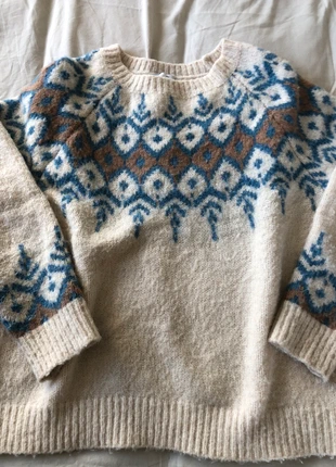 Pull motif col rond, brand: Marque inconnu, condition: Very good, size: L / 40 / 12, €7.00, €8.05 includes Buyer Protection