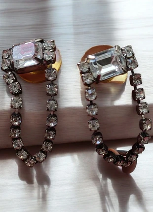 Orecchini vintage strass pendenti, marque: Vintage Chic, état: Très bon état, 3,99 €, 4,89 € Protection acheteurs incluse