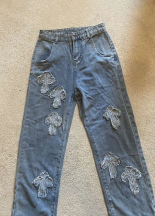 chrome hearts blue jeans, brand: Chrome Hearts, condition: New without tags, size: XS, £30.00, £32.20 includes Buyer Protection