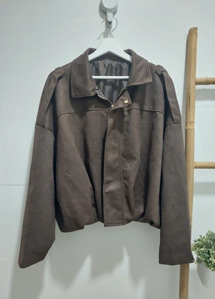 Viral "ZARA" bomber jacket - size L. Faux suede., marca: Local, estado: Novo com etiquetas, tamanho: L / 40 / 12, €32.00, €34.30 inclui Proteção do Comprador