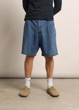 90's Pleated Denim Shorts - W38 x L9, brand: other, condition: Very good, size: W38, £25.00, £26.95 includes Buyer Protection Pro