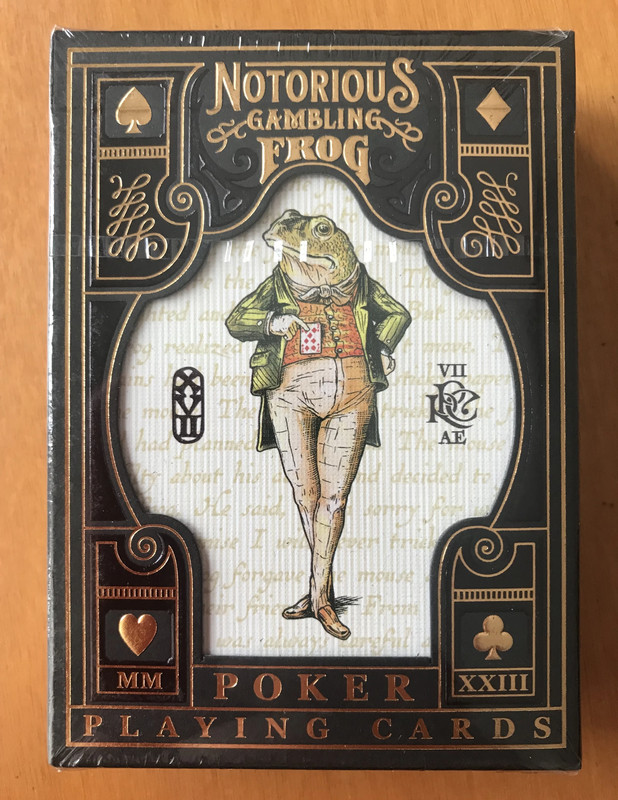 Notorious Gambling Frog: Golden variant RPC 7th Anniversary Stockholm17 Playing Cards Deck Nuovo New 1