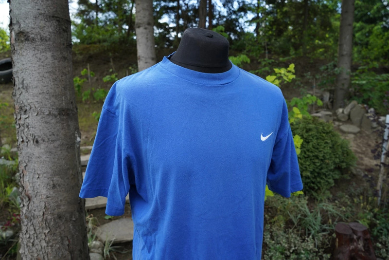 Nike niebieski t-shirt męski koszulka M L 2