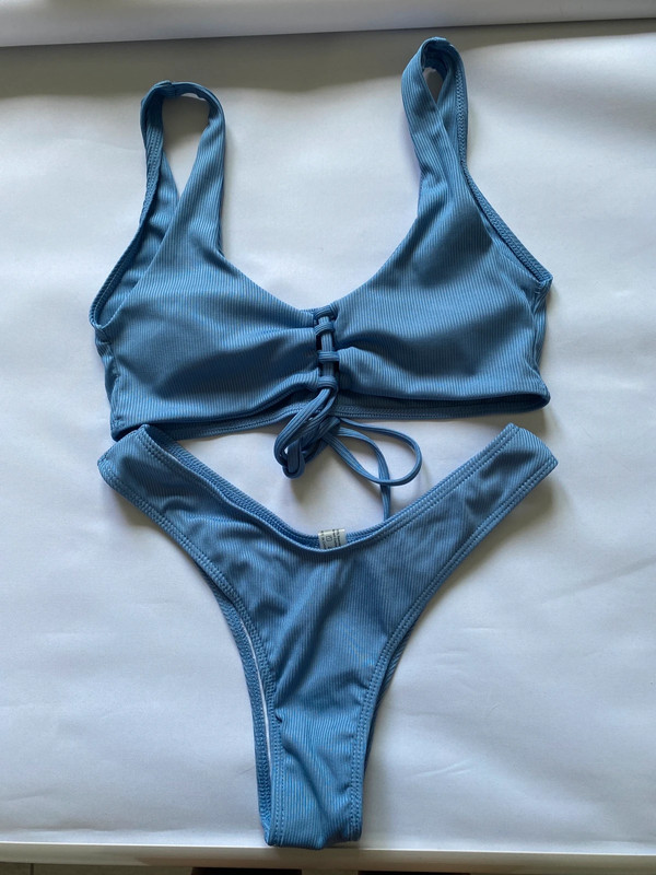 Bikini azul shein 1