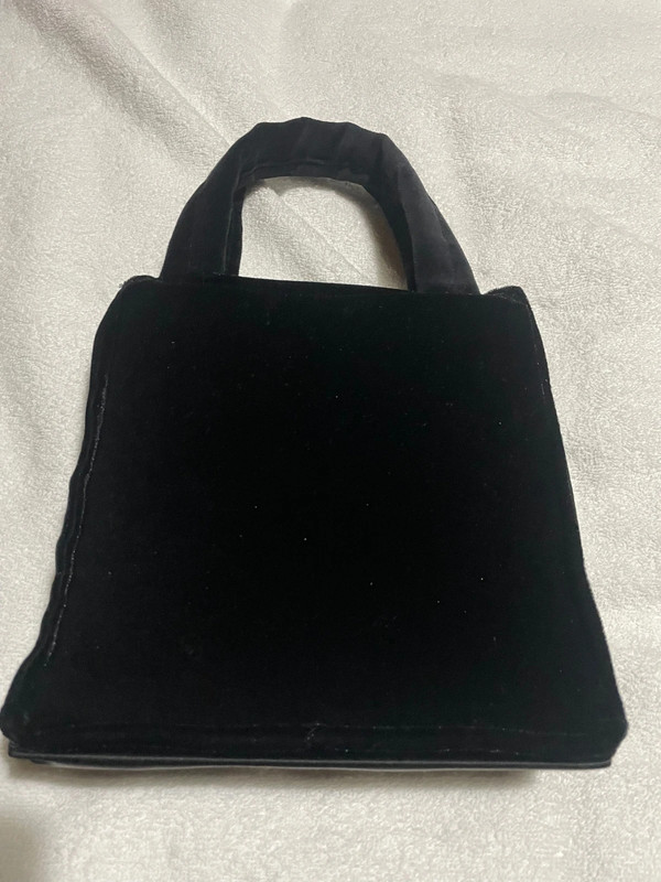Black velvet backpack shop