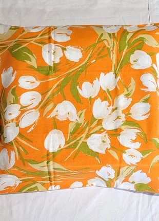Taie d'oreiller tissu vintage orange coton coussin, condizioni: Ottime, taglia: 50 x 50 cm, €7.00, €8.05 include la Protezione acquisti Pro