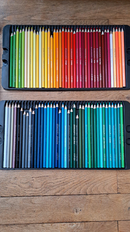 Zenacolor - 160 Crayon de Couleurs Professionnel, avec Boîte de