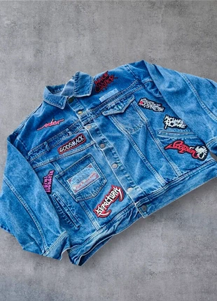 Veste en jean vintage custom Rock / Metal Vintage Y2K, marque: Vintage Dressing, état: Très bon état, taille: M, 24,90 €, 26,85 € Protection acheteurs incluse