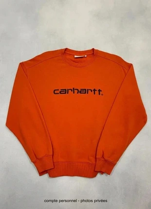 Pull Carhartt wip femme Orange Coupe large Crewneck Sweatshirt - Taille M /514, marke: Carhartt, zustand: Sehr gut, größe: M / 38 / 10, 49,00 €, 52,15 € inklusive Vinted-Käuferschutz