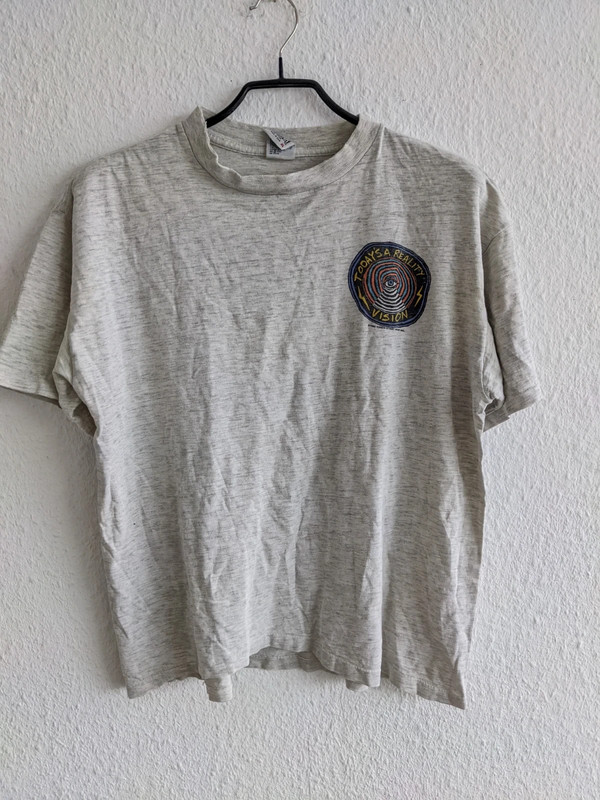 Vintage Single Stich T-Shirt Vision Street Wear XL grau Großer