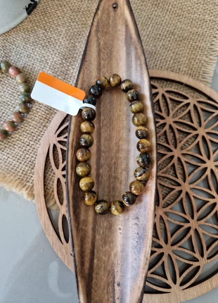 Bracelet en pierre naturelle œil de tigre, brand: Fait Main, condition: New with tags, €10.00, €11.20 includes Buyer Protection