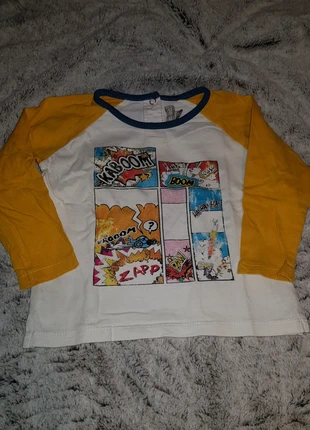 Tee-shirt manches longues blanc jaune pik ouic 18 mois , brand: Pikouic, condition: Very good, size: 12-18 months / 80 cm, €2.00, €2.80 includes Buyer Protection