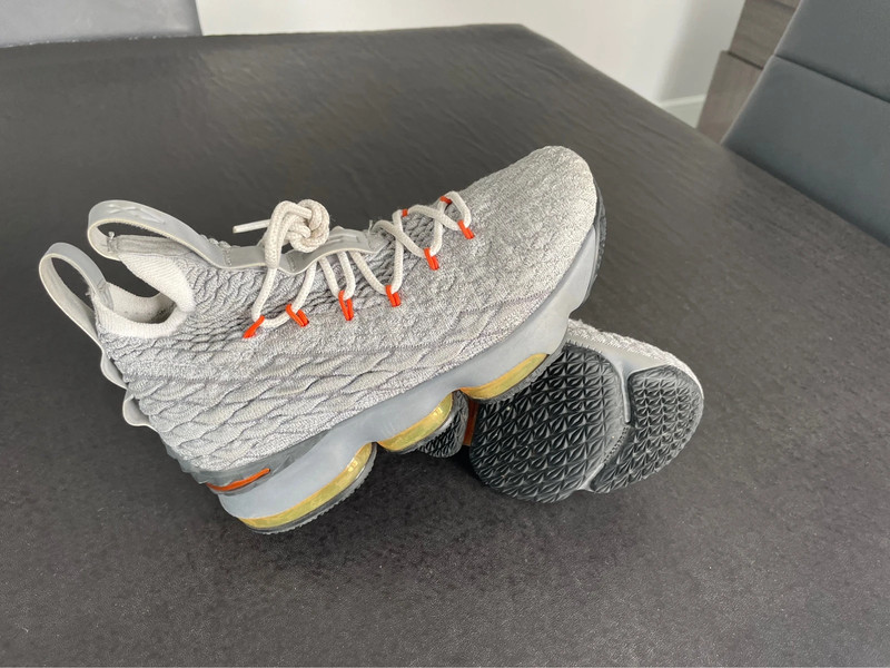 Nike Lebron 15 Gs Grey Orange Vinted