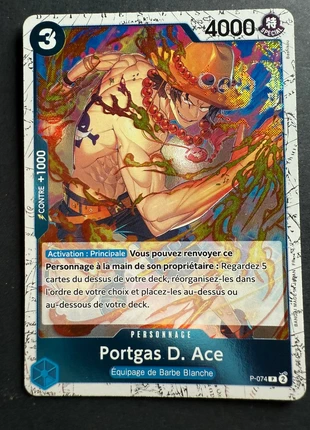 Portgas D. Ace – P-074 – Foil – PRB-02, marque: OnePiece, état: Très bon état, 1,00 €, 1,75 € Protection acheteurs incluse