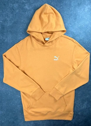Sweat à capuche Puma orange logo brodé - XS homme - coton AA 160, marque: Puma, état: Neuf sans étiquette, taille: XS, 14,00 €, 15,40 € Protection acheteurs (Pro) incluse