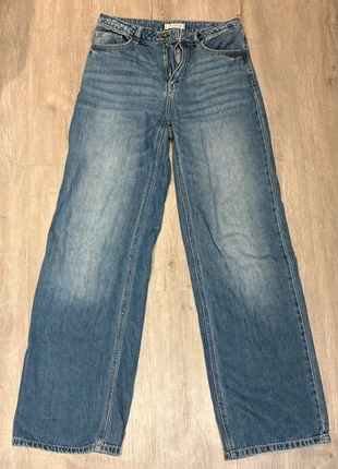Jean Pinky ꧁taille 36 bleu foncé coupe wide leg꧂, brand: Pinky, condition: Very good, size: S / 36 / 8, €12.00, €13.30 includes Buyer Protection