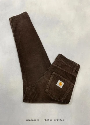Pant Carhartt wip Marron Taille Haute Newel Velours côtelés Taille S w26 #987, marque: Carhartt, état: Très bon état, taille: S / 36 / 8, 49,00 €, 52,15 € Protection acheteurs incluse