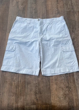 Jort / short en jeans blanc oversize / large street y2k / lacoste, brand: Lacoste, condition: Very good, size: W38, €23.00, €24.85 includes Buyer Protection