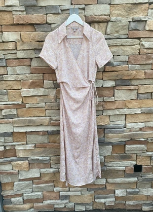 Bloemige overhemd midi jurk met overslag mooie v hals maat s / 36, marque: H&M, état: Très bon état, taille: S / 36 / 8, 7,50 €, 8,58 € Protection acheteurs incluse