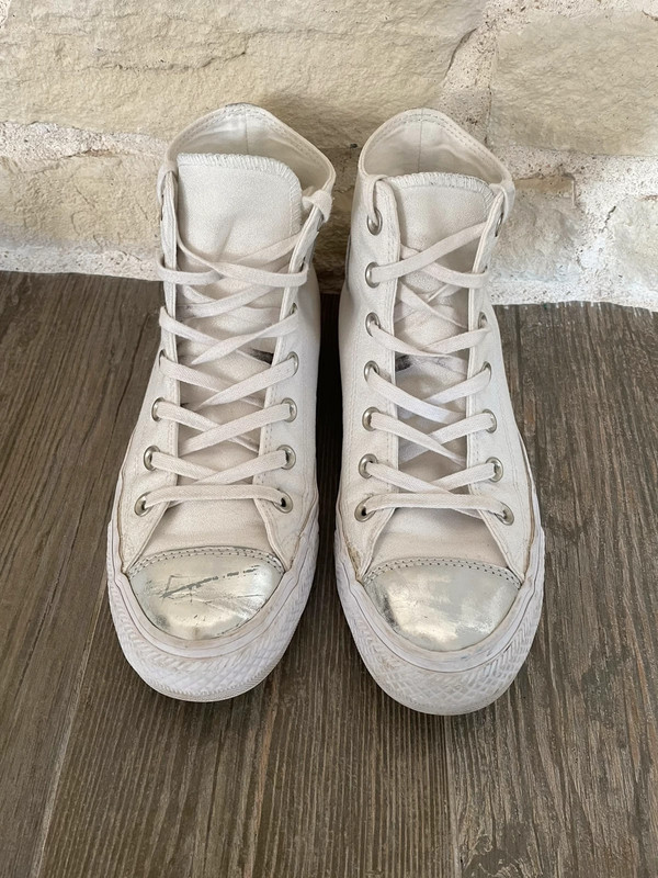 Converse blanc iris Vinted