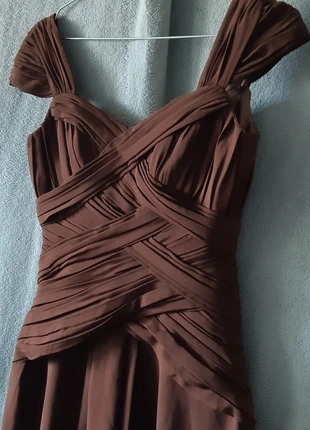 Robe Longue corsage Marron chocolat, marca: edressit, estado: Nuevo sin etiquetas, tamaño: S / 36 / 8, 18,00 €, 19,60 € Protección al comprador incluida
