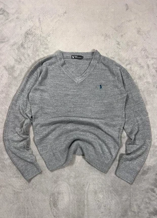 Pull col V Ralph Lauren vintage gris 100% cashmere - Tallle S, brand: Ralph Lauren, condizioni: Ottime, taglia: S, €30.00, €32.20 include la Protezione acquisti Pro