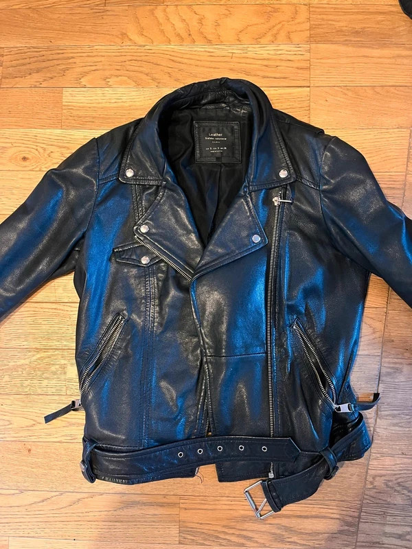 Veste en cuir Zara 3