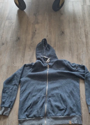 Hoodie zippée bleu chiné, brand: Woolrich, condition: Very good, size: XXL, €60.00, €63.70 includes Buyer Protection