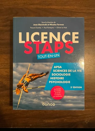 📚 Livre licence STAPS, état: Neuf sans étiquette, 12,00 €, 13,30 € Protection acheteurs incluse