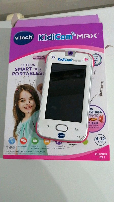 JOUET KIDICOM MAX3.0 Smartphone Éducatif pour Enfants Rose