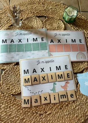 Affiche prénoms avec pièces à scratch, marque: Fait Main, état: Très bon état, taille: 24-36 mois / 92 cm, 4,00 €, 4,90 € Protection acheteurs (Pro) incluse