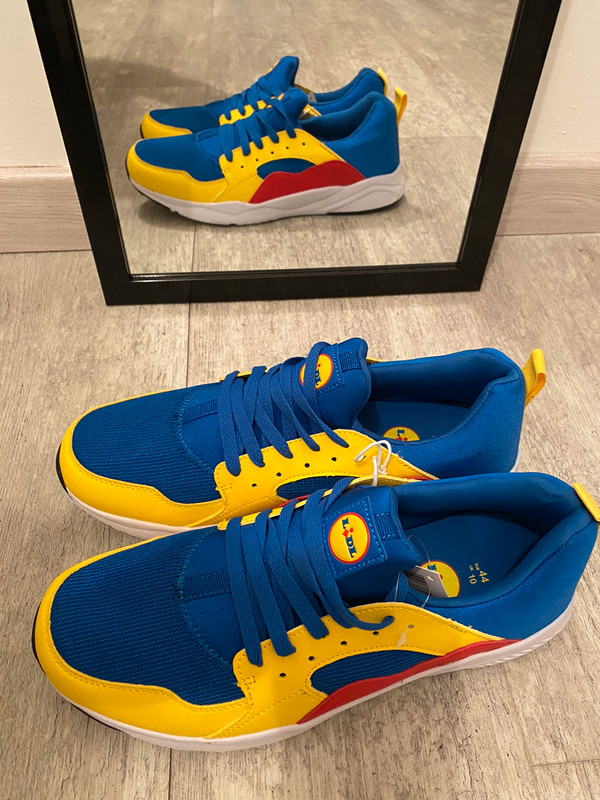 Lidl Trainers blue yellow men's UK 10 - Vinted