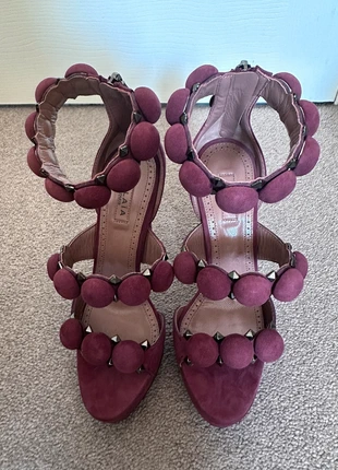 Alaia Bombe Sandal in dark red/ brown, brand: Alaïa, condition: New with tags, size: 2, £500.00, £515.00 includes Buyer Protection