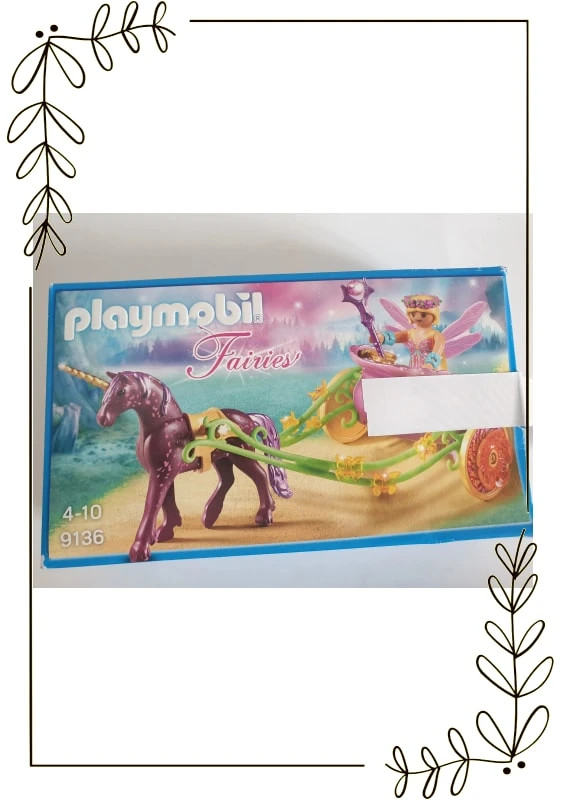Playmobil fairies 9136, très bon état mais boite abimée (mv572)