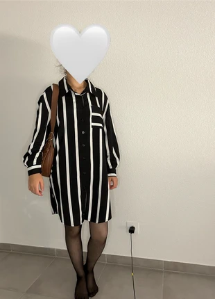 🌼🌼Robe/Tunique à Grandes Bandes Noir & Blanc – Taille 38 – Zara 🌼🌼, marca: Zara, estado: Muito bom, tamanho: M / 38 / 10, €17.00, €18.55 inclui Proteção do Comprador