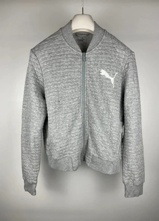 Veste zippée PUMA logo brodé / Zip manches longues | Gris | Taille M | Homme, marque: Puma, état: Bon état, taille: M, 14,00 €, 15,40 € Protection acheteurs incluse