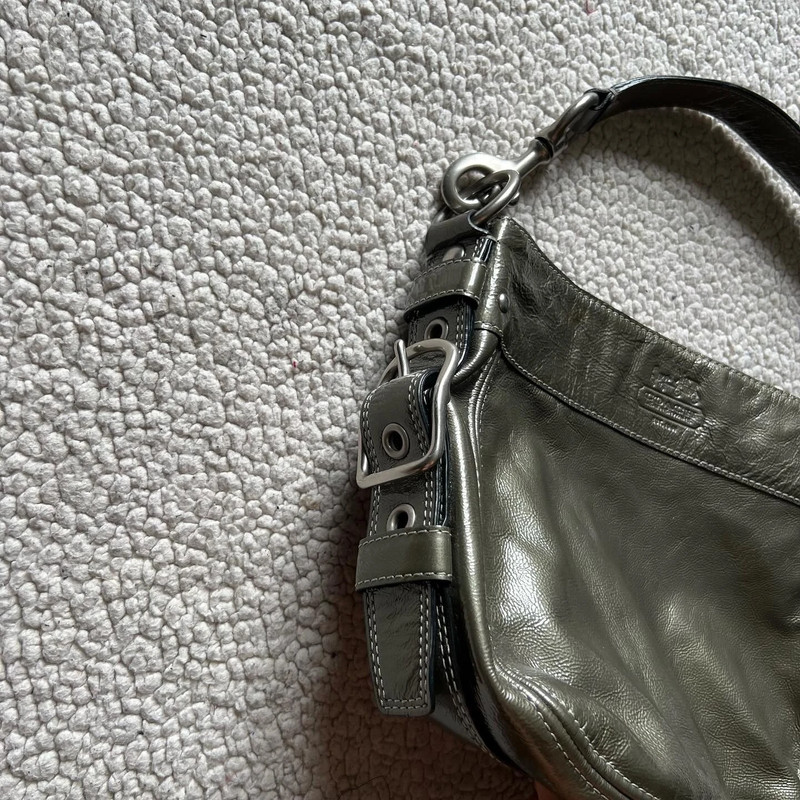 Vintage metallic green leather purse - Coach 3