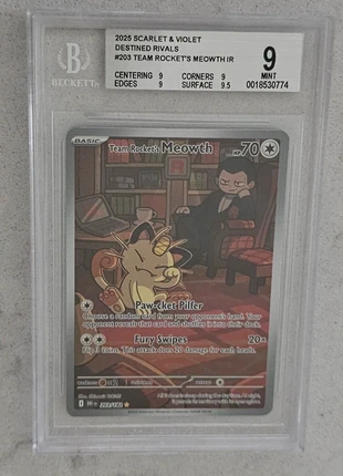 Team Rockets Meowth Beckett Mint 9, brand: Pokémon, condition: Very good, €60.00, €63.70 includes Buyer Protection