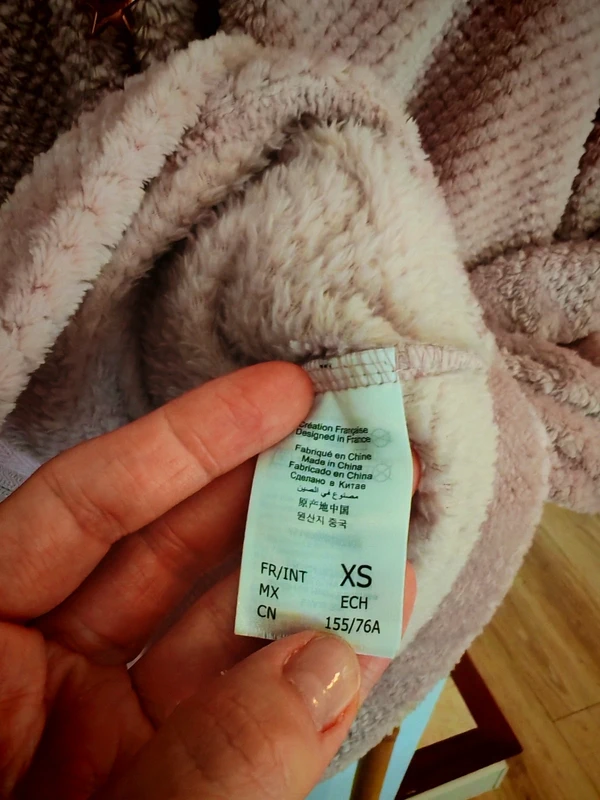 Veste polaire pilou pilou pyjama étam xs - photo numéro 5